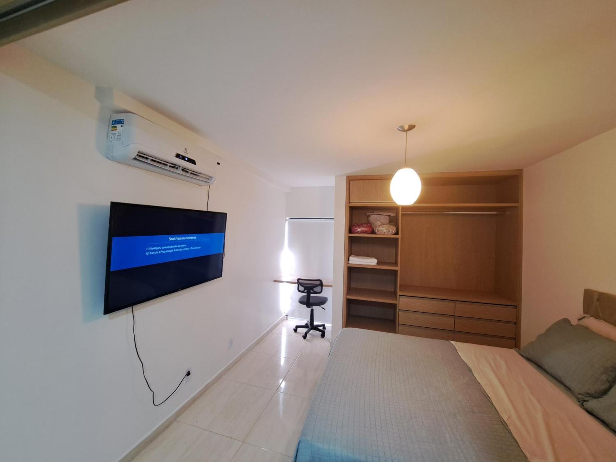Apartamento Quarto, Sala E Cozinha Integrada Na 116 Norte